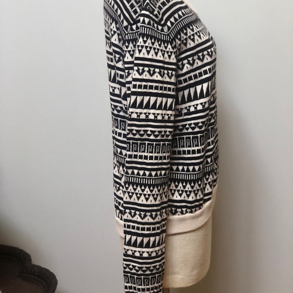 𝅺bcbg Generation black and cream sweater‎ size M/L - Picture 2 of 9